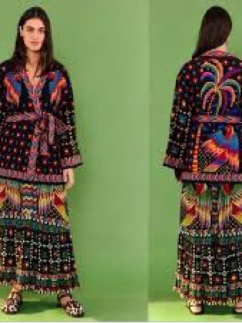 FARM Rio Macaw Night  Maxi Dress Sz S